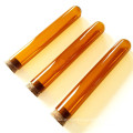 High Quality Amber Borosilicate Glass Test Tube with cork stoppers